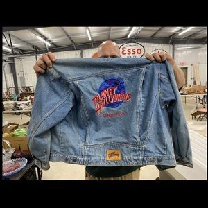 -mEdmonton-Planet Hollywood Denim Jacket Size L